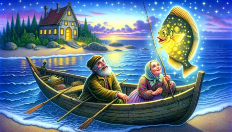 The Fisherman and His Wife! A captivating German folk tale overflowing with moral dilemmas and insatiable greed